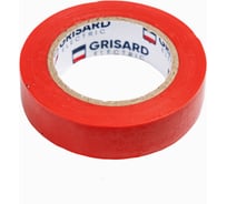 Универсальная изолента Grisard Electric 0,15x15 мм, красная, 10 м. 10 шт. GRE-013-002 GRE-013-0021