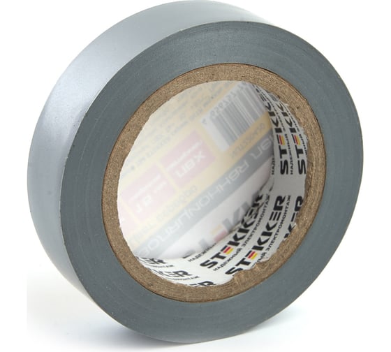 Изоляционная лента STEKKER intp01315-10 0,13x15 мм, 10 м, серебро 39902