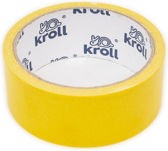 Двусторонняя клейкая лента KROLL полипропилен pp, 38 мм х 10 м 4607190400908