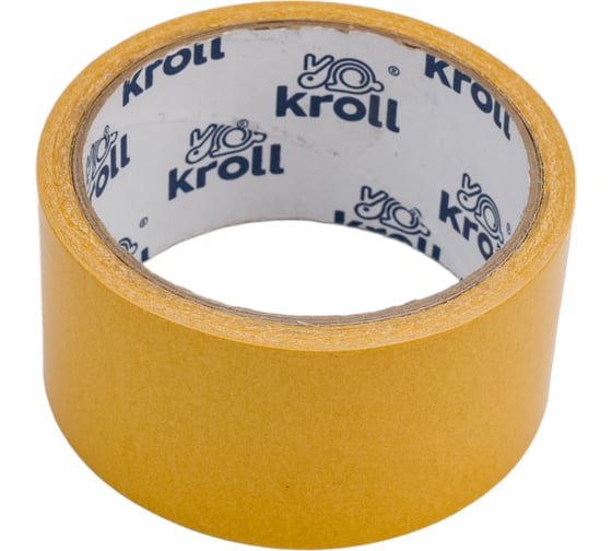 Двусторонняя клейкая лента KROLL полипропилен pp, 48 мм х 10 м 4607190400892 1