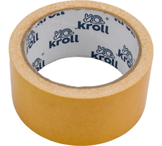 Двусторонняя клейкая лента KROLL ткань/pvc, 48 мм х 10 м 4607190400922 1