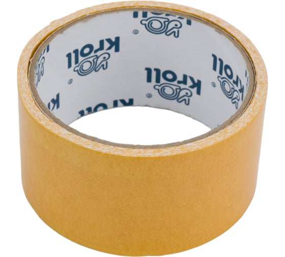 Двусторонняя клейкая лента KROLL ткань/pvc, 48 мм х 5 м 4607190400915 1