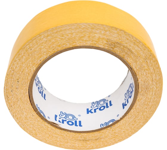 Двусторонняя клейкая лента KROLL ткань/pvc, 38 мм х 25 м 4607190401813