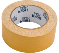Двусторонняя клейкая лента KROLL ткань/pvc, 48 мм х 25 м 4607190401844