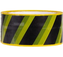 Клейкая лента FORT 48 мм х 45 мкм х 50 м, черно-желтая 00501457203