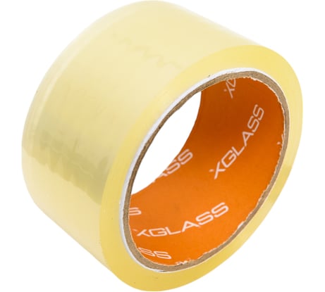 Упаковочная клейкая лента X-Glass прозрачная, 50 мм х 56 м, цв.эт. арт. 6505, 6 шт./уп. 160415