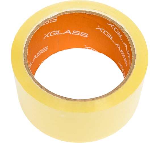 Упаковочная клейкая лента X-Glass прозрачная, 50 мм х 56 м, цв.эт. арт. 6505, 6 шт./уп. 160415