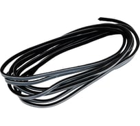 Щёточный уплотнитель Mebax 7x6 чёрный моноколор, в пакете 6 м 00-00001634