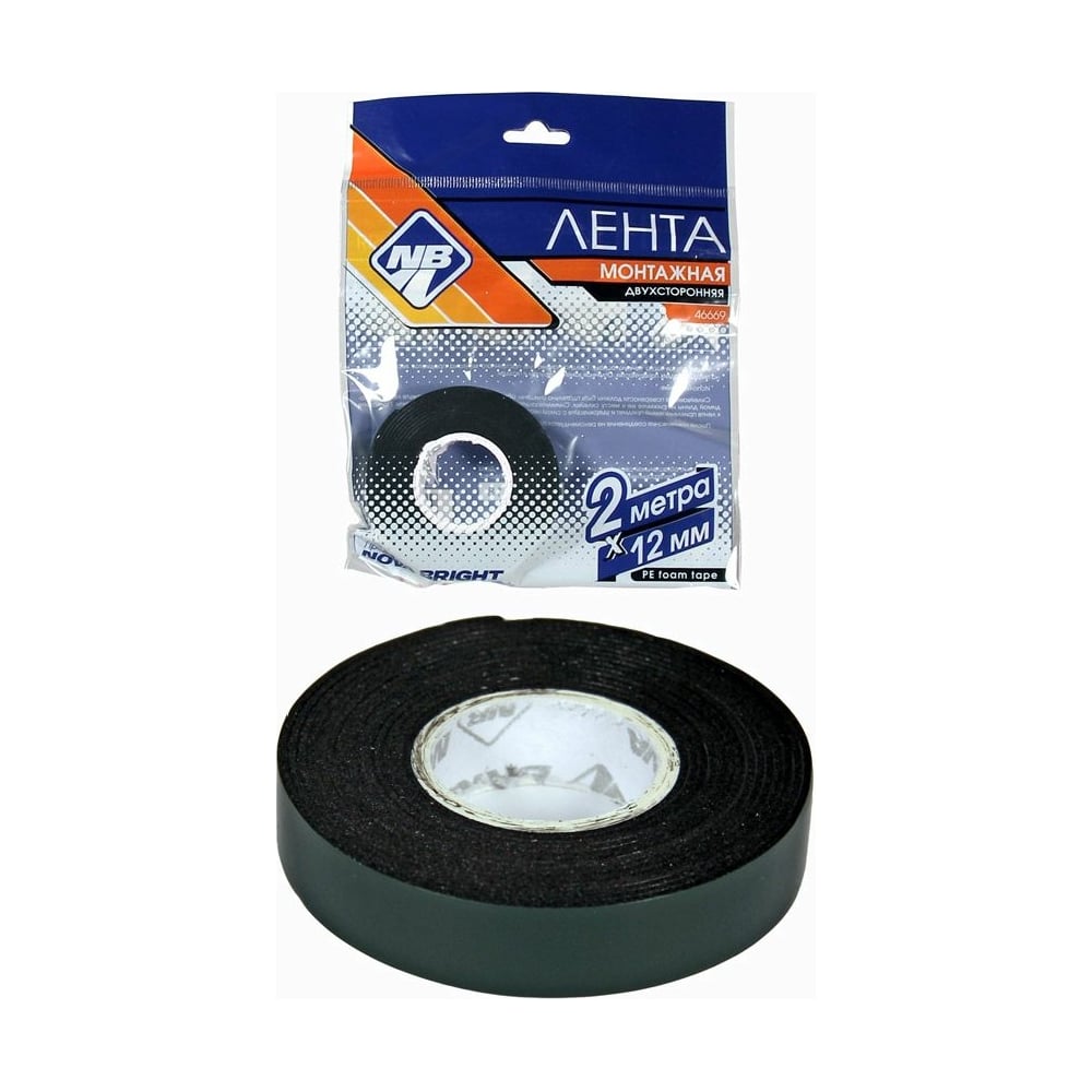 Двухсторонняя клейкая лента Nova Bright зеленый, 12 мм х 2 м 46669 ...