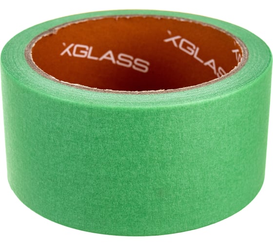 Малярная клейкая лента для наружных работ X-Glass УФ-стойкая, 100С, зелёная, 50 мм, 25 м, 160409