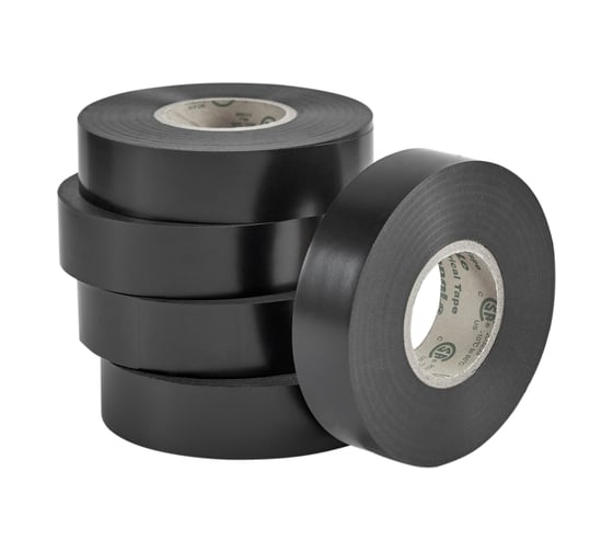 Изолента UCD ПВХ, профессиональная, 0,19x19 мм, 20 м, черная, 5 шт. UCD01920