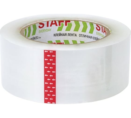 Упаковочная клейкая лента Staff Classic 48 мм х 150 м, прозрачная, толщина 40 микрон 440178