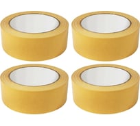 Двусторонняя клейкая лента на тканевой основе Кордленд 38 мм х 25 м х 230 мкм, 4 шт. SDV-00011.4