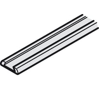 Несущий профиль Hafele для щеточных уплотнителей, для раздвижных дверей, пластик, черный, 2.5 м 406.41.326