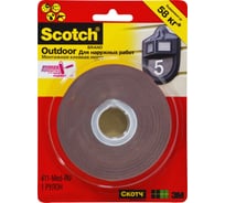 Монтажная двусторонняя лента (2.5х312 см) для наружных работ 411-Med Scotch 6Б0005002