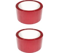 Упаковочная клейкая лента Кордленд красный, 48x43x40м, 2 шт. SCO-00358.2