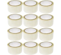 Упаковочная клейкая лента Кордленд прозрачный, 48x45x40м, 12 шт. SCO-00356.12