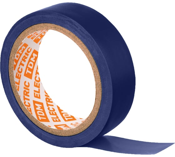 Изолента ПВХ TDM 0,13x15 мм, синяя, 5 м SQ0526-0075