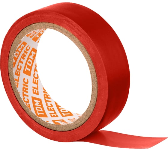 Изолента ПВХ TDM ELECTRIC 0,13x15 мм, красная, 5 м SQ0526-0073