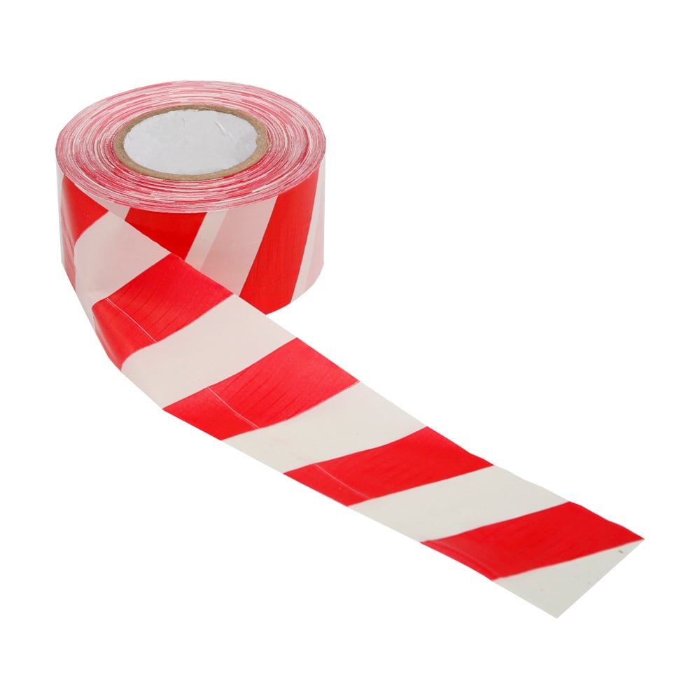 Оградительная лента ТЕХНОЛОГИЯ ЛО-250 "Стандарт" красно-белая, 250 п.м ...