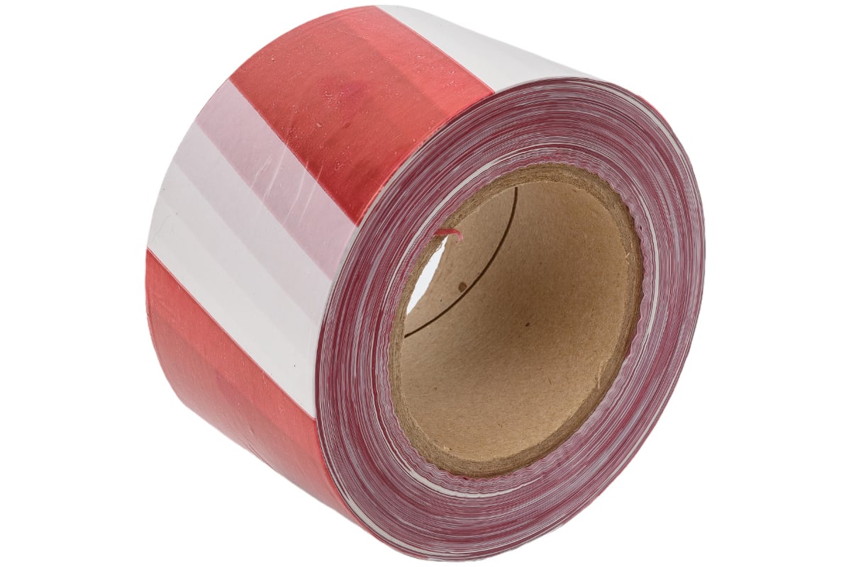 Оградительная лента ТЕХНОЛОГИЯ ЛО-250 "Эконом" красно-белая, 250 п.м ...