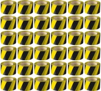 Оградительная сигнальная лента Кордленд черно-желтая, эконом, 50 мм, 150 метров, 36 шт. SIG-00003.36