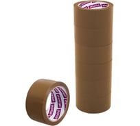 Упаковочная клейкая лента Attache 48 мм х 132 м, 45 мкм, коричневая, 4 шт. 1312195