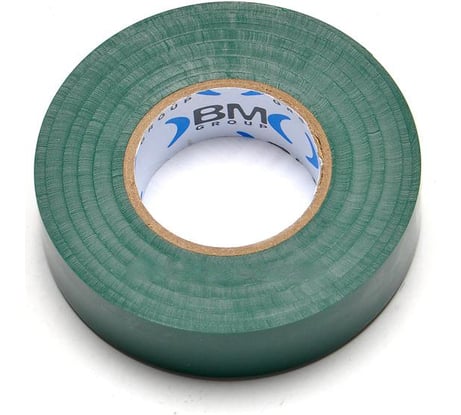 Изолента ПВХ 19 мм x 25 м, цвет зеленый BM Group BM-ESB1925VE