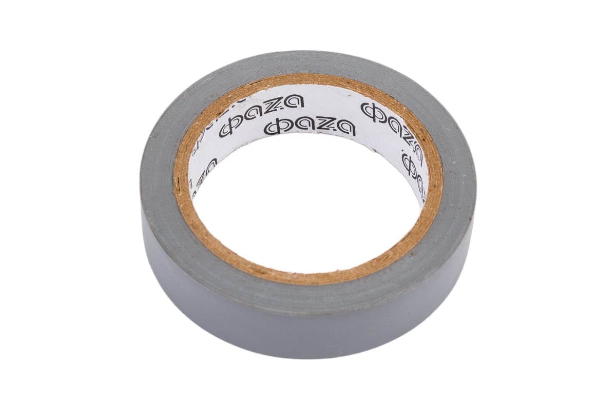 Изолента ФАZА ПВХ 15мм 10м серая 5013216 - выгодная цена, отзывы ...