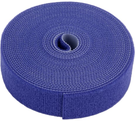 Лента (липучка) в рулоне Cabeus ширина 25 мм, длина 5 м, синяя ROL-5x25-BL