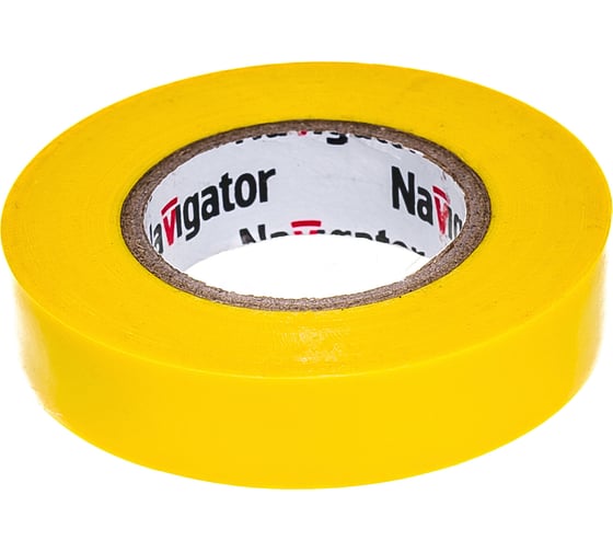 Изолента ПВХ Navigator 15мм 20м желтая NIT-B15-20/Y 71105