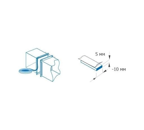Межфланцевая уплотнительная лента STARFIX 5x10 мм, 10 м SM-63126-1