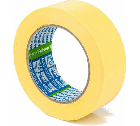Малярная лента Folsen желтая 60oC 25ммx50м 02325