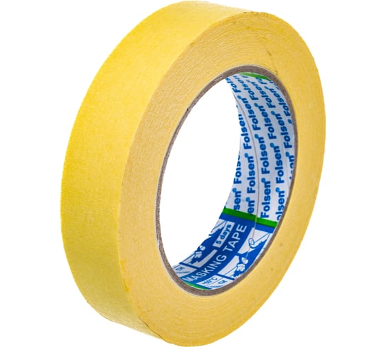 Малярная лента Folsen желтая 60oC 25ммx50м 02325
