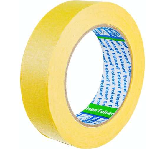 Малярная лента Folsen желтая 60oC 30ммx50м 02330