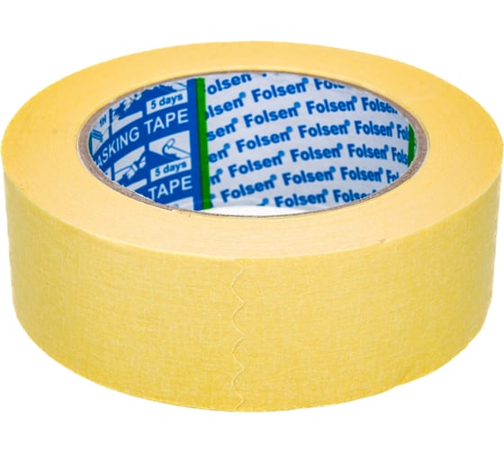 Малярная лента Folsen желтая 60oC 38ммx50м 02338