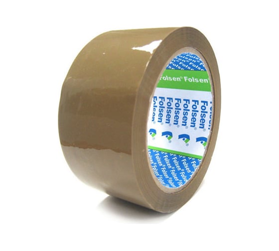 Упаковочная лента Folsen 48 мм x 66 м, коричневая Hot-melt PP 45 мк 0421848