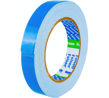 Универсальная лента для монтажа Folsen 19ммх5мx1,1мм белая вспененный РЕ в индивидуальной упаковке 030810519