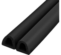 Самоклеящийся уплотнитель FUARO ADH/D-14x12mm, BLACK черный 120m 43013