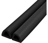 Самоклеящийся уплотнитель FUARO ADH/D-12x10mm, BLACK черный 150m 43009