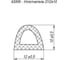 Самоклеящийся уплотнитель FUARO ADH/D-12x10mm, BLACK черный 150m 43009 3