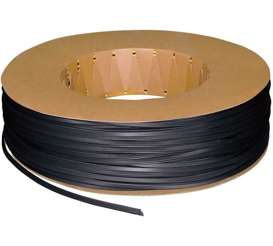 Самоклеящийся уплотнитель FUARO ADH/PPU-15x10mm, BLACK черный 500m 42979