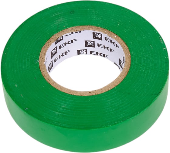 Изолента EKF 0,18x19 мм, 20 м, зеленая plc-iz-a-g