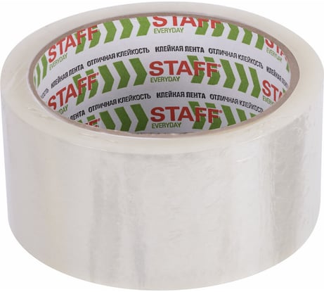 Клейкие упаковочные ленты STAFF 48 мм х 66 м, 6 шт., прозрачные, 40 микрон, Classic 440181