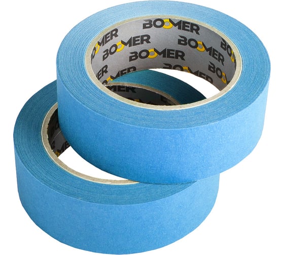Маскирующая лента BOOMER 90с-30 мин, синяя, 38 мм x 40 м, уп. 6 шт. 8030/38