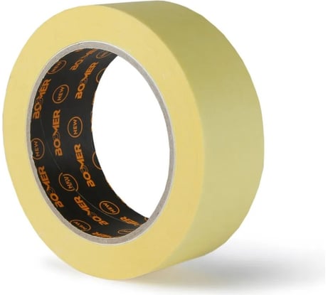 Маскирующая лента BOOMER 80с-60 мин, желтая, 38 мм x 40 м, 8050/38