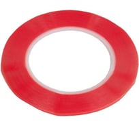 Двусторонняя прозрачная лента с красной защитной полосой ZeepDeep толщина 1 мм, ширина 2 мм, длина 10 м 865373