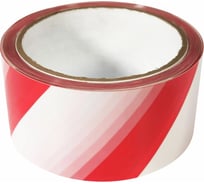 Сигнальная клейкая лента КОРДЛЕНД 48 мм, 45 мкм, 50 м, красно-белая SIG-00004