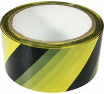 Сигнальная клейкая лента КОРДЛЕНД 48 мм, 45 мкм, 50 м, черно-желтая, 2 шт. SIG-00005.2