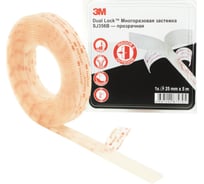 Многоразовая застежка 3М прозрачная, Dual Lock, 25 мм х 5 м 4687202874705